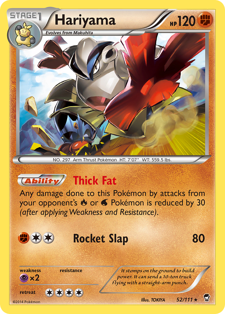 Hariyama (52/111) [XY: Furious Fists] | Black Swamp Games