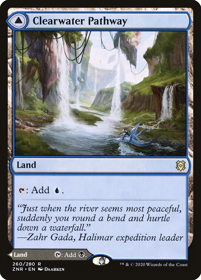 Clearwater Pathway // Murkwater Pathway [Zendikar Rising] | Black Swamp Games