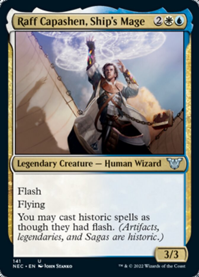 Raff Capashen, Ship's Mage [Kamigawa: Neon Dynasty Commander] | Black Swamp Games