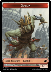 Goblin (0008) // Wurm Double-Sided Token [Ravnica Remastered Tokens] | Black Swamp Games