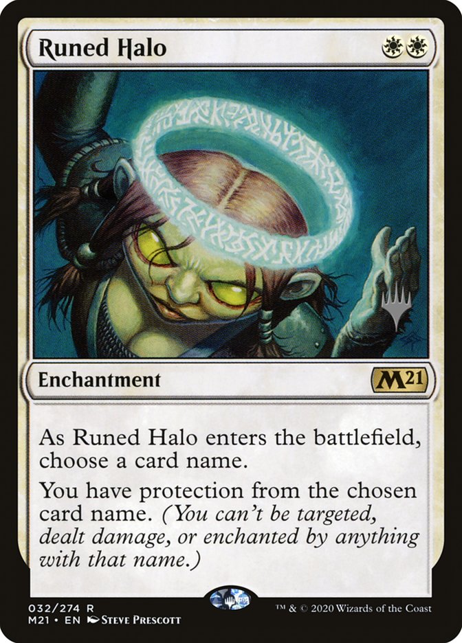 Runed Halo (Promo Pack) [Core Set 2021 Promos] | Black Swamp Games