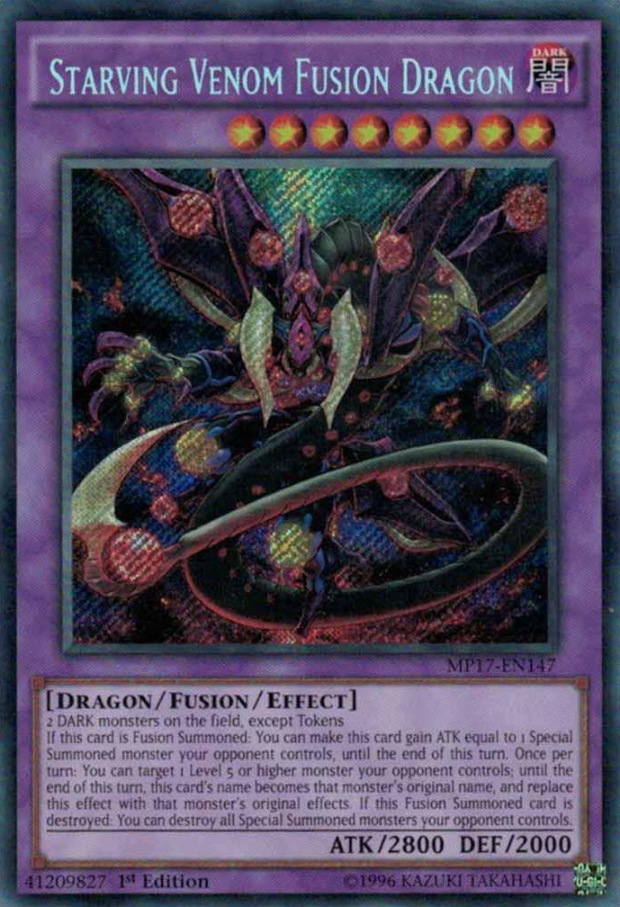 Starving Venom Fusion Dragon [MP17-EN147] Secret Rare | Black Swamp Games