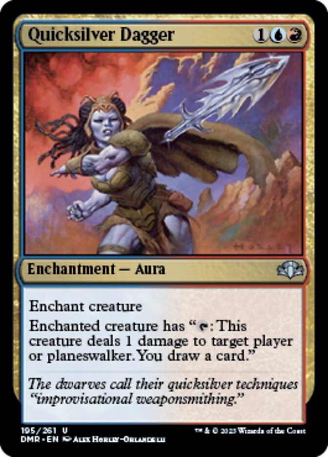 Quicksilver Dagger [Dominaria Remastered] | Black Swamp Games