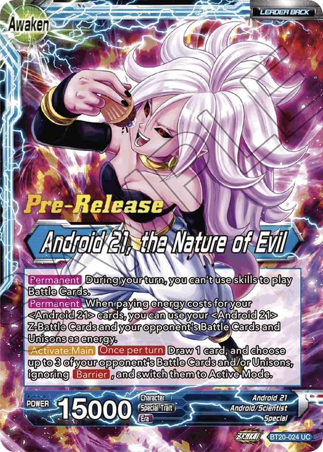 Android 21 // Android 21, the Nature of Evil (BT20-024) [Power Absorbed Prerelease Promos] | Black Swamp Games