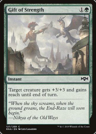 Gift of Strength [Ravnica Allegiance] | Black Swamp Games