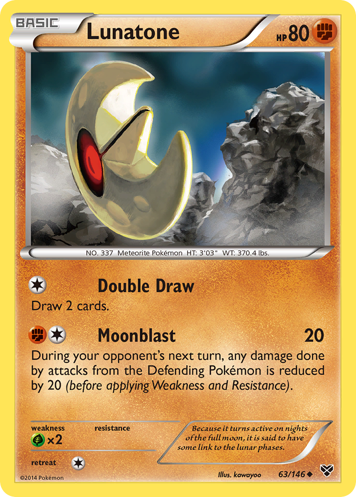 Lunatone (63/146) [XY: Base Set] | Black Swamp Games