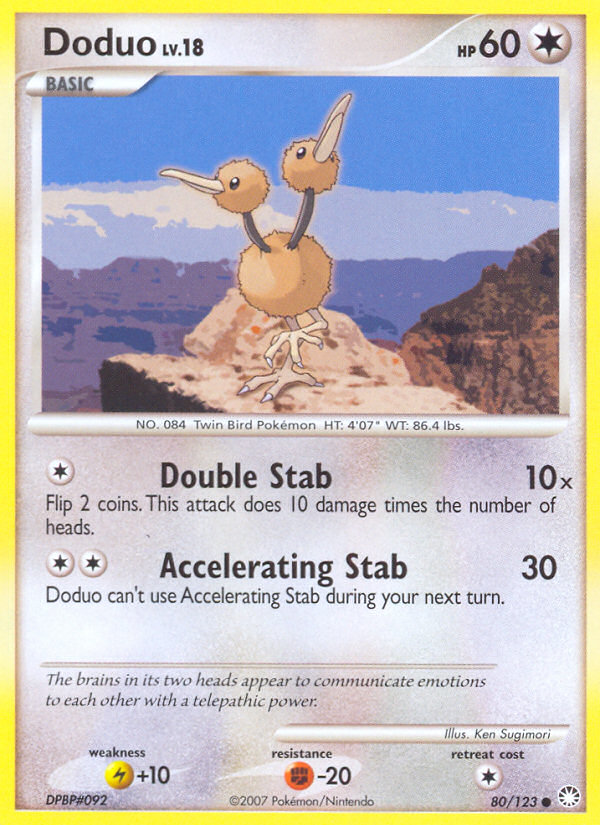 Doduo (80/123) [Diamond & Pearl: Mysterious Treasures] | Black Swamp Games