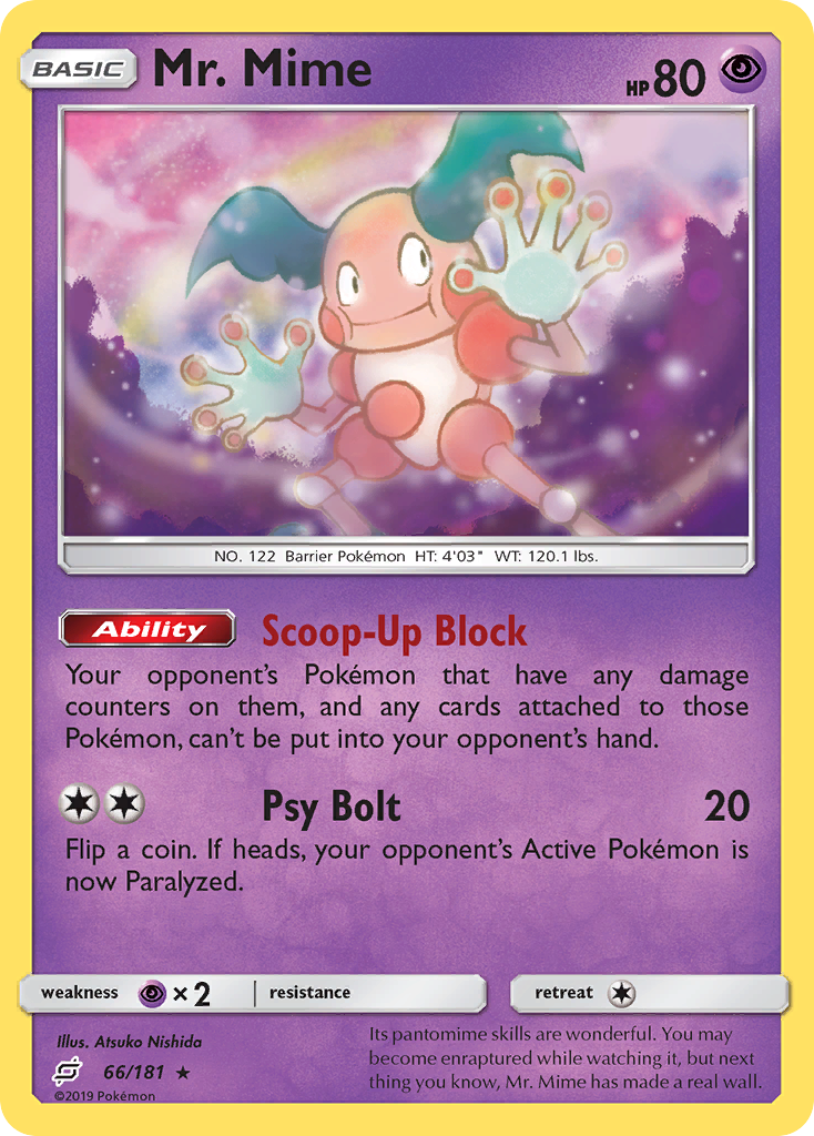 Mr. Mime (66/181) [Sun & Moon: Team Up] | Black Swamp Games