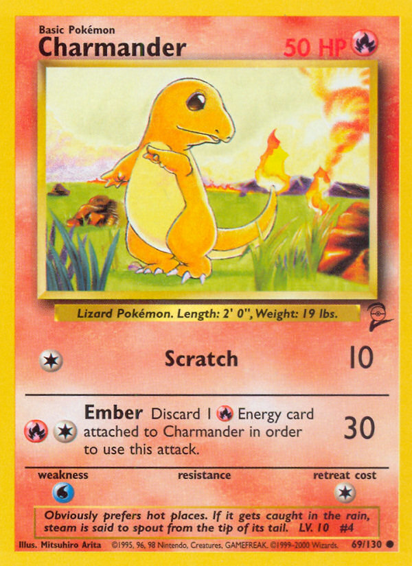 Charmander (69/130) [Base Set 2] | Black Swamp Games