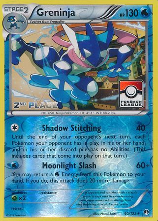 Greninja (40/122) (League Promo 2nd Place) [XY: BREAKpoint] | Black Swamp Games