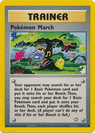 Pokemon March (102/111) [Neo Genesis Unlimited] | Black Swamp Games