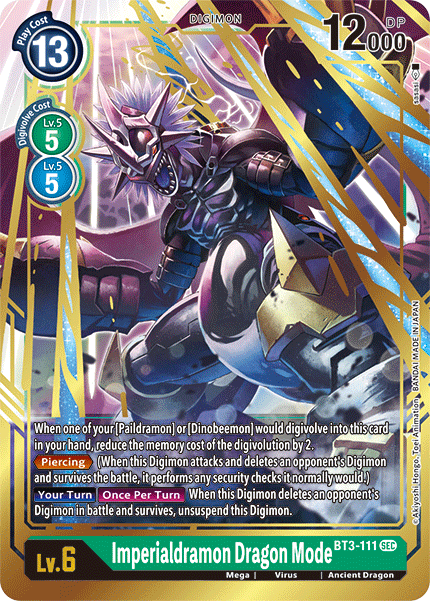 digimon imperialdramon card Imperialdramon: Fighter Mode (Alternate Art) - Release Special Booster 2.5