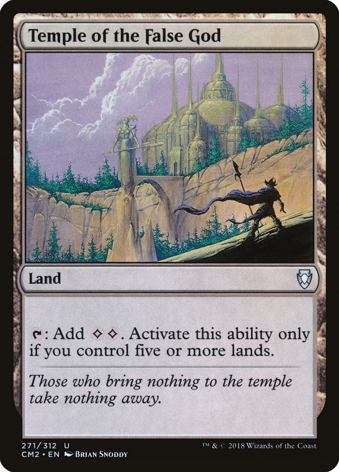 Temple of the False God (271/312) [Commander Anthology Volume II] | Black Swamp Games