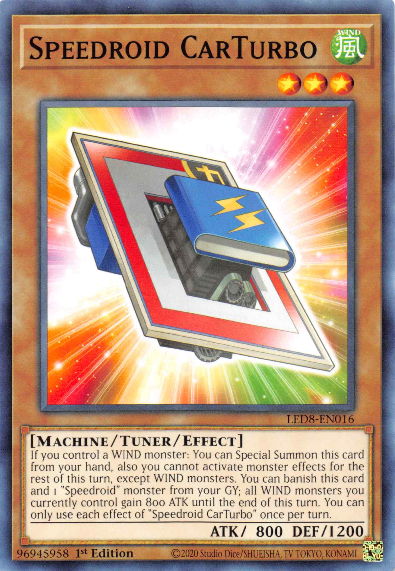 Speedroid CarTurbo [LED8-EN016] Common | Black Swamp Games