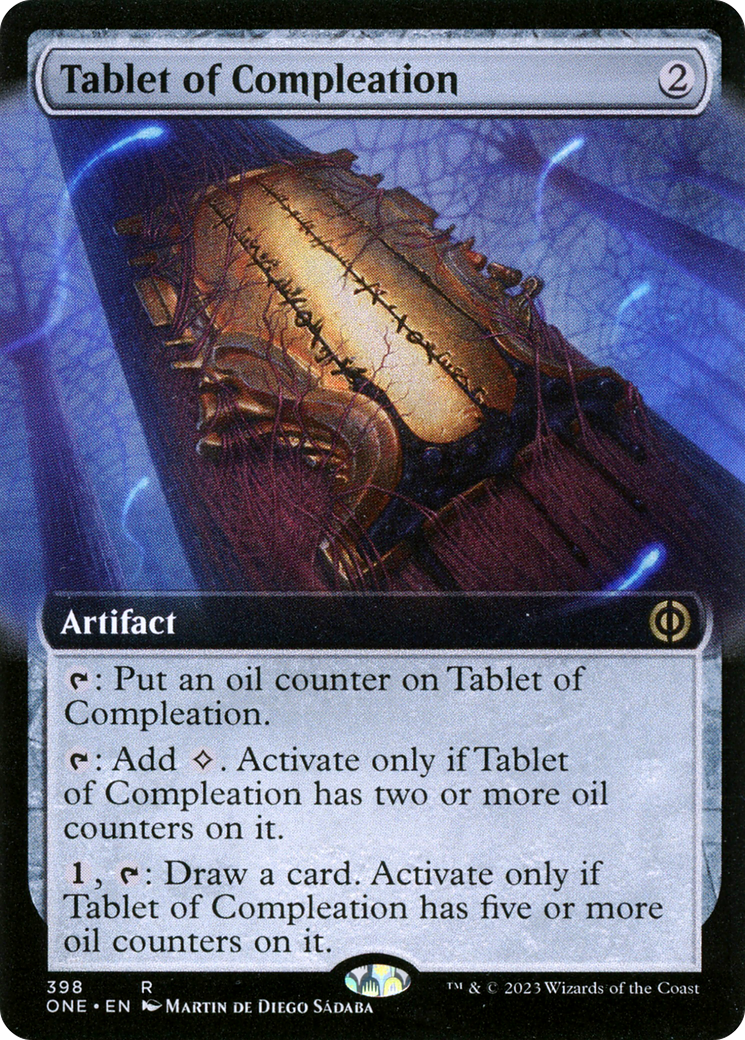 Tablet of Compleation (Extended Art) [Phyrexia: All Will Be One] | Black Swamp Games