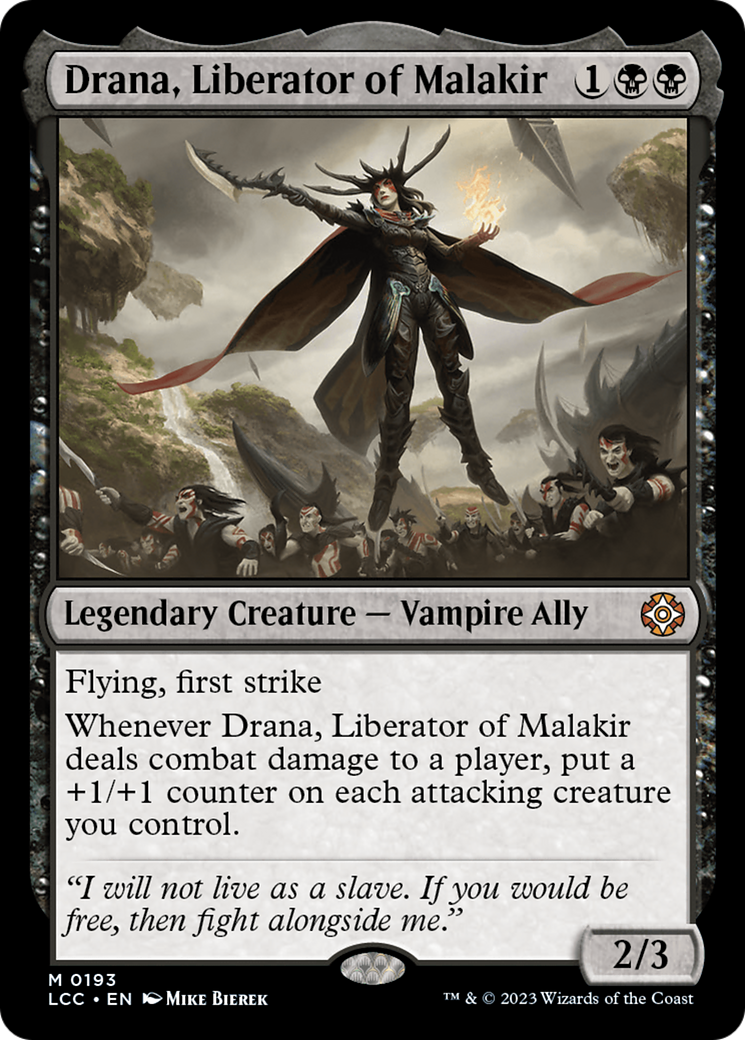 Drana, Liberator of Malakir [The Lost Caverns of Ixalan Commander] | Black Swamp Games