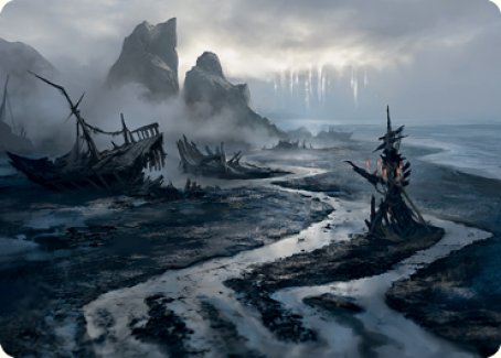 Shipwreck Marsh Art Card [Innistrad: Midnight Hunt Art Series] | Black Swamp Games