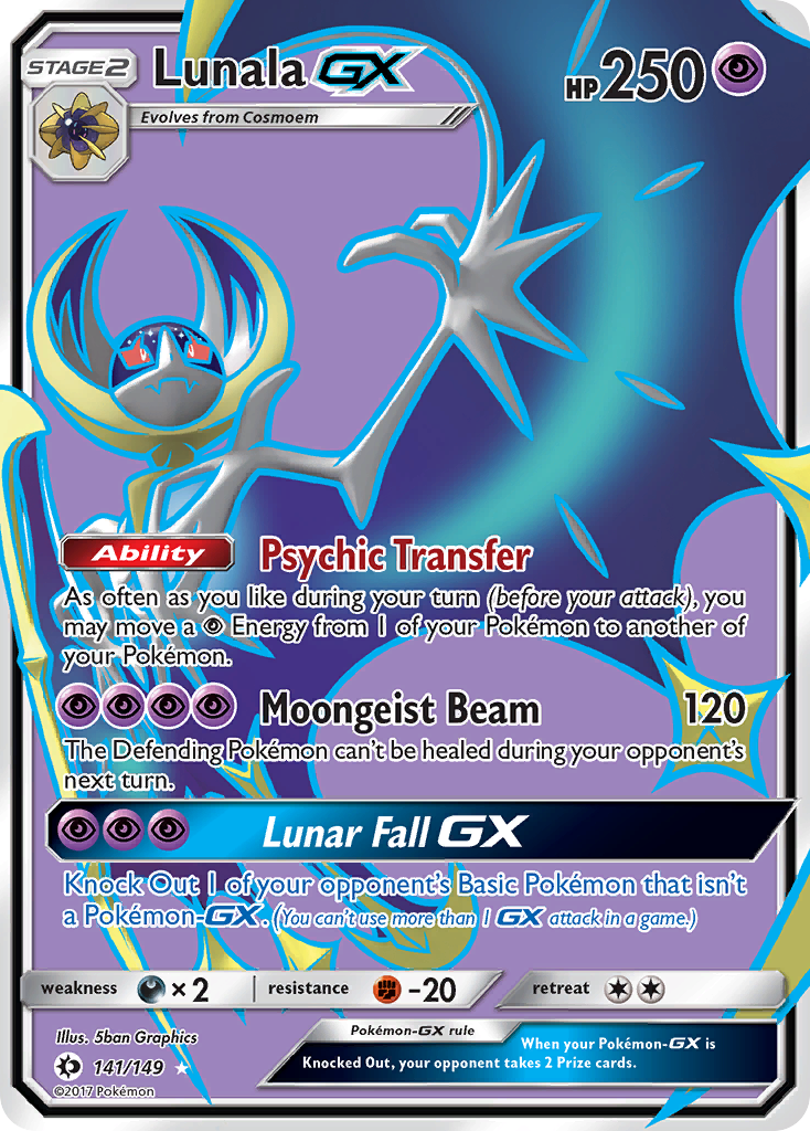 Lunala GX (141/149) [Sun & Moon: Base Set] | Black Swamp Games