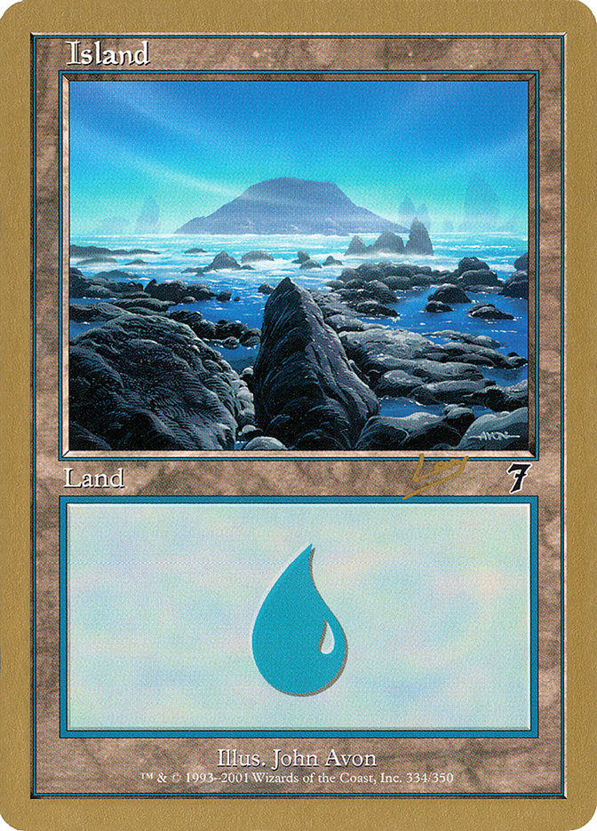 Island (rl334) (Raphael Levy) [World Championship Decks 2002] | Black Swamp Games
