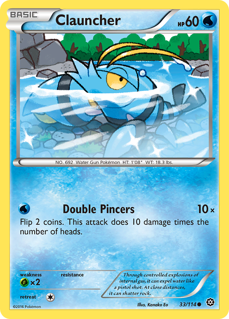 Clauncher (33/114) [XY: Steam Siege] | Black Swamp Games