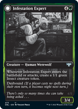 Infestation Expert // Infested Werewolf [Innistrad: Double Feature] | Black Swamp Games