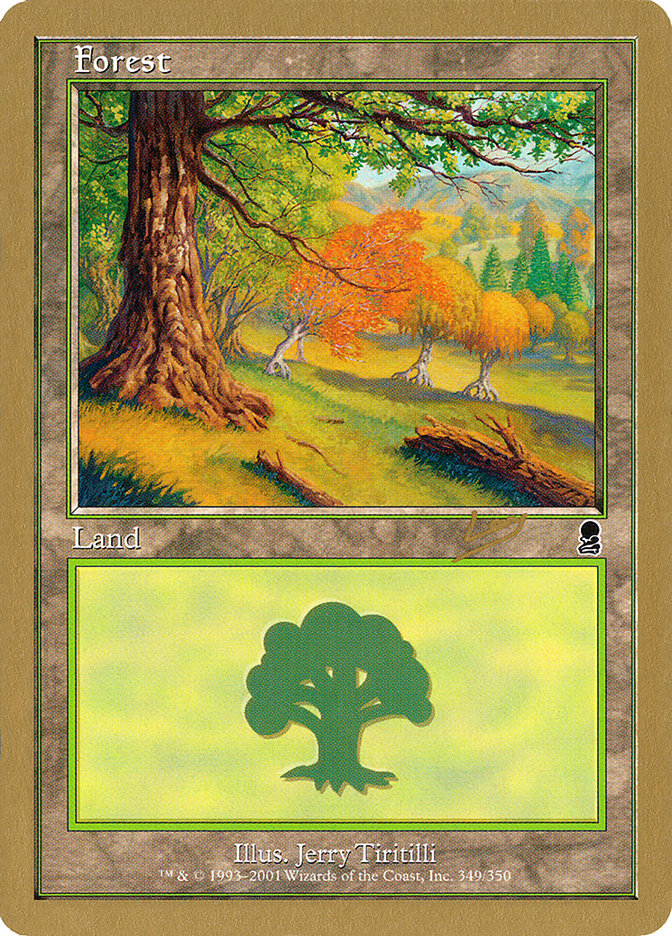 Forest (349) (Raphael Levy) [World Championship Decks 2002] | Black Swamp Games