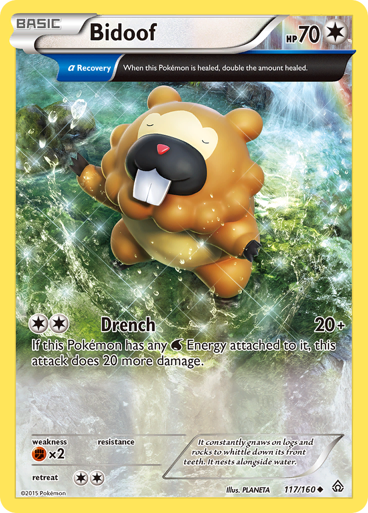 Bidoof (117/160) [XY: Primal Clash] | Black Swamp Games