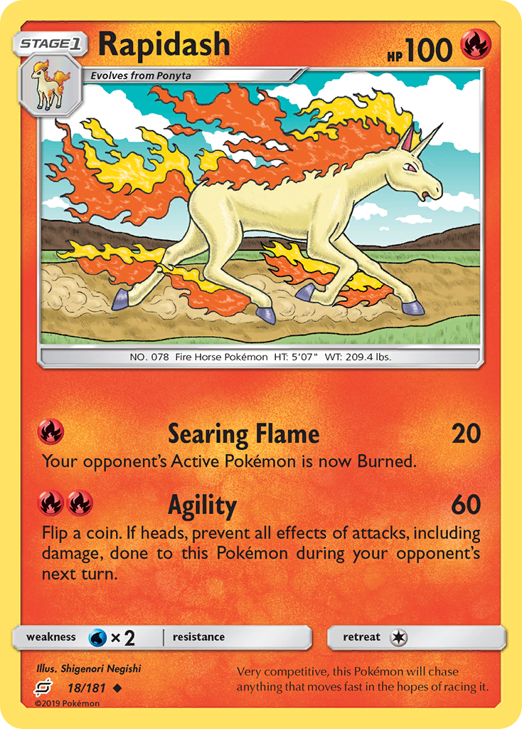 Rapidash (18/181) [Sun & Moon: Team Up] | Black Swamp Games