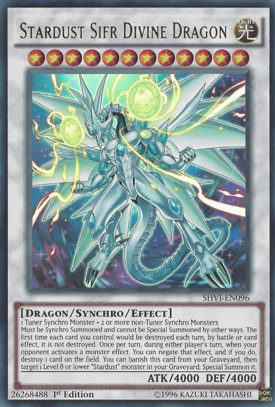 Stardust Sifr Divine Dragon [SHVI-EN096] Ultra Rare | Black Swamp Games