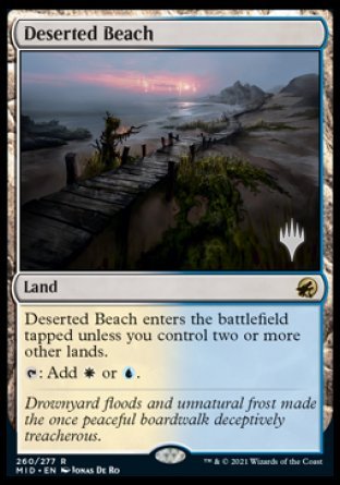 Deserted Beach (Promo Pack) [Innistrad: Midnight Hunt Promos] | Black Swamp Games