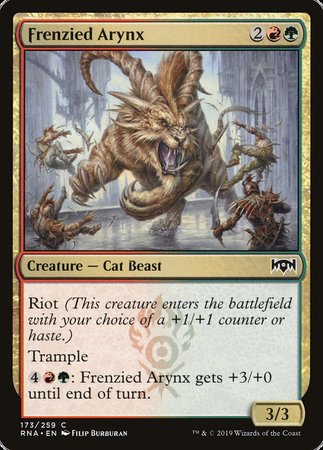 Frenzied Arynx [Ravnica Allegiance] | Black Swamp Games