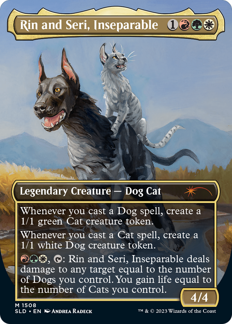 Rin and Seri, Inseparable (1508) // Rin and Seri, Inseparable [Secret Lair Commander Deck: Raining Cats and Dogs] | Black Swamp Games