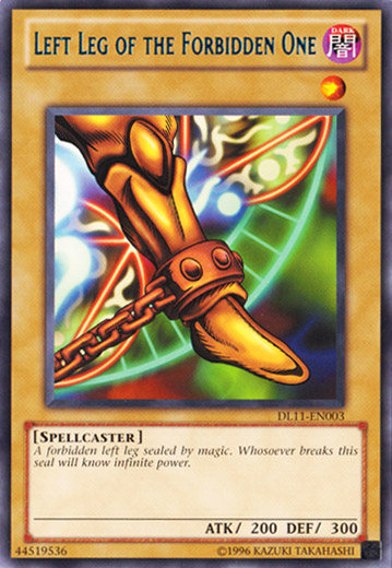 Left Leg of the Forbidden One (Blue) [DL11-EN003] Rare | Black Swamp Games