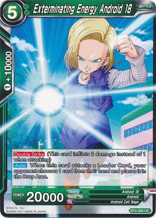 Exterminating Energy Android 18 [BT2-090] | Black Swamp Games