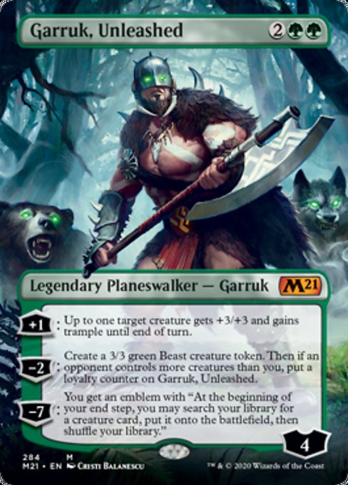 Garruk, Unleashed (Borderless) [Core Set 2021] | Black Swamp Games