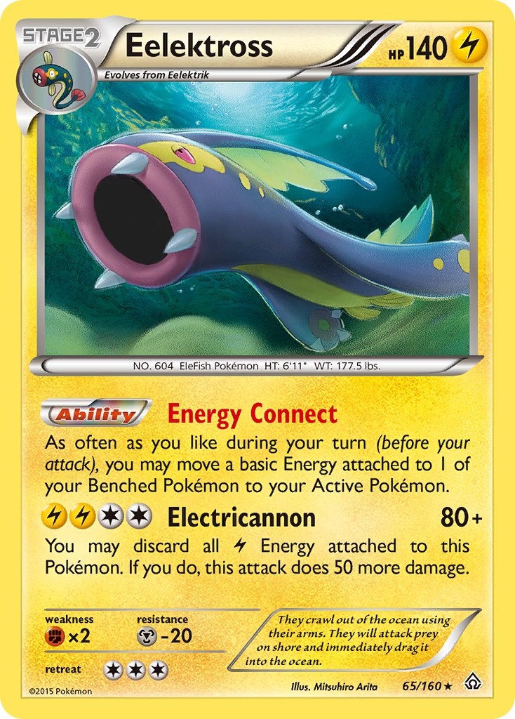 Eelektross (65/160) (Cosmos Holo) (Blister Exclusive) [XY: Primal Clash] | Black Swamp Games