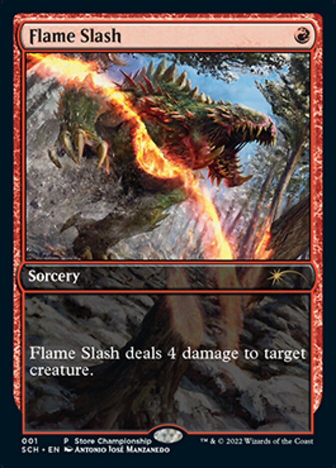 Flame Slash (Extended Art) [Store Championships 2022] | Black Swamp Games