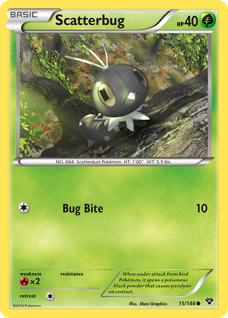 Scatterbug (15/146) [XY: Base Set] | Black Swamp Games