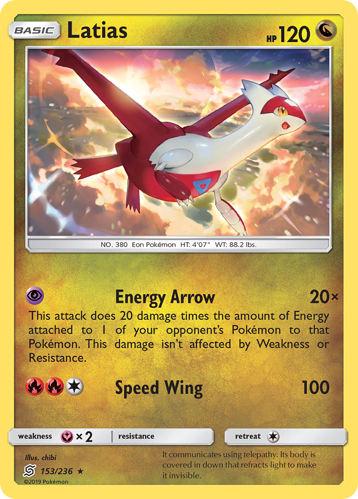 Latias (153/236) [Sun & Moon: Unified Minds] | Black Swamp Games