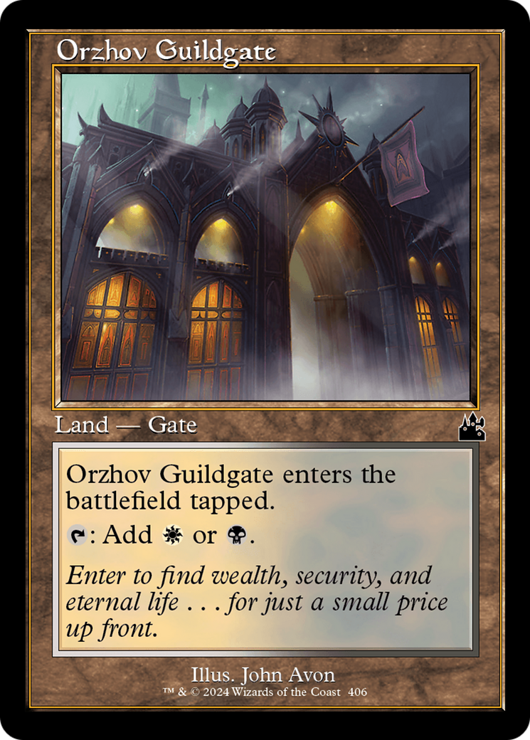 Orzhov Guildgate (Retro Frame) [Ravnica Remastered] | Black Swamp Games