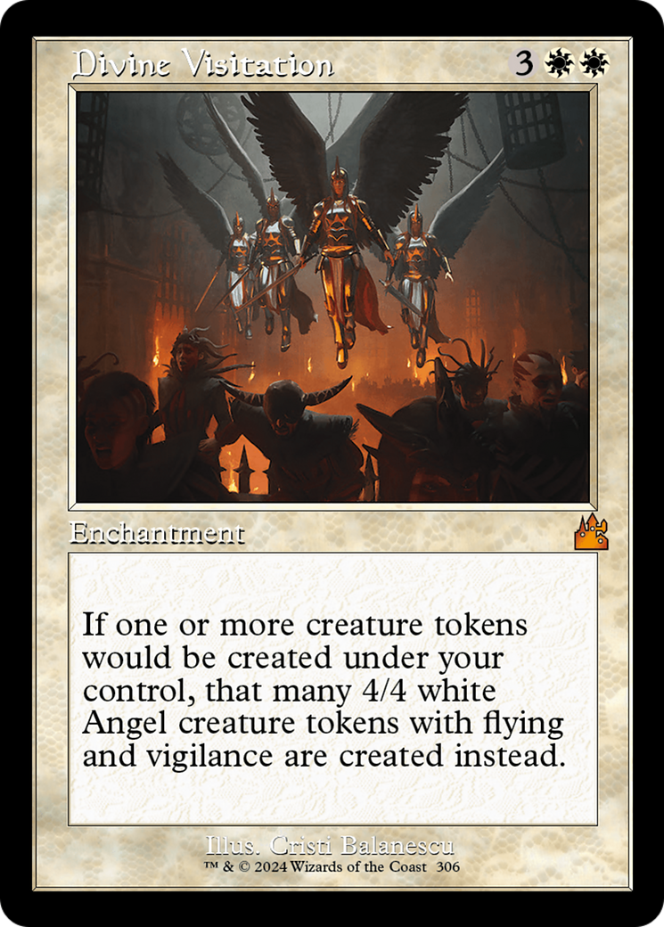 Divine Visitation (Retro Frame) [Ravnica Remastered] | Black Swamp Games