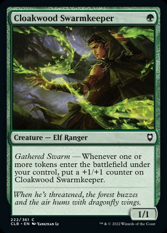 Cloakwood Swarmkeeper [Commander Legends: Battle for Baldur's Gate] | Black Swamp Games