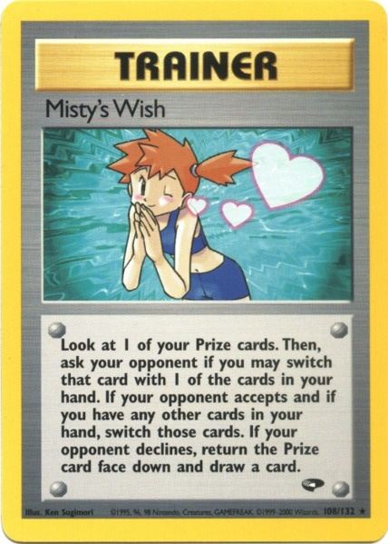 Misty's Wish (108/132) [Gym Challenge Unlimited] | Black Swamp Games