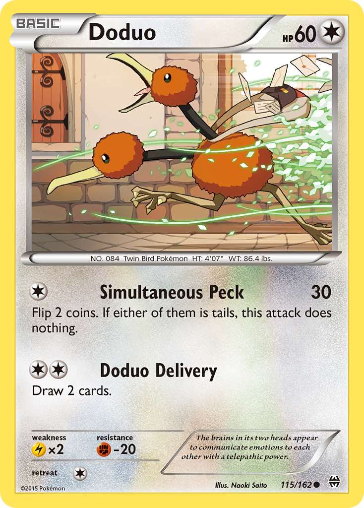 Doduo (115/162) [XY: BREAKthrough] | Black Swamp Games