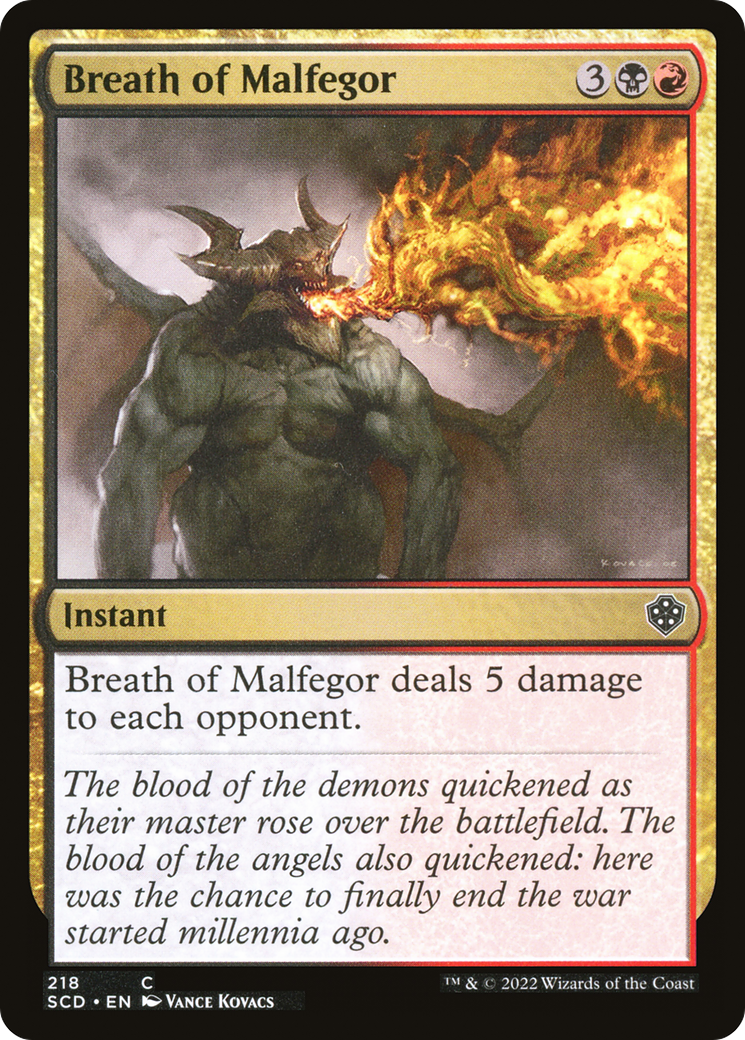 Breath of Malfegor [Starter Commander Decks] | Black Swamp Games