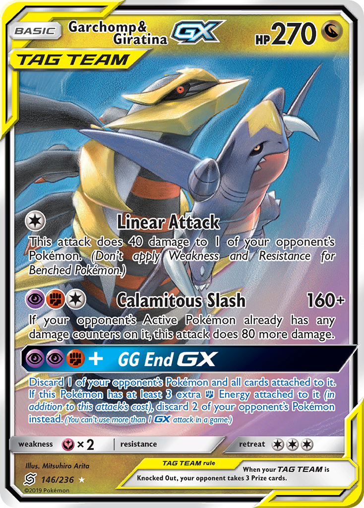 Garchomp & Giratina GX (146/236) [Sun & Moon: Unified Minds] | Black Swamp Games