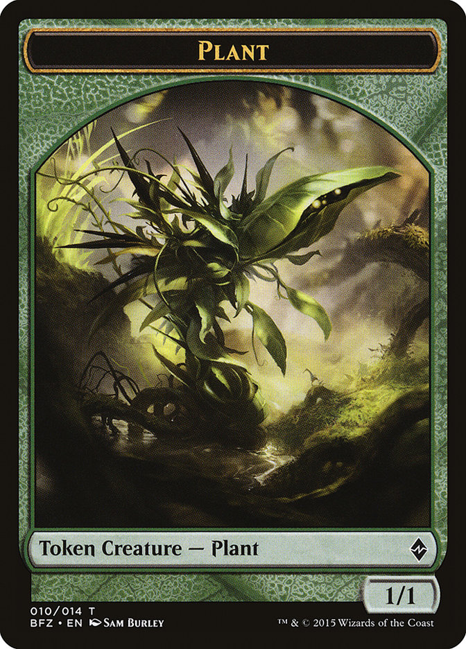 Plant [Battle for Zendikar Tokens] | Black Swamp Games