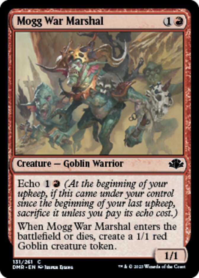 Mogg War Marshal [Dominaria Remastered] | Black Swamp Games