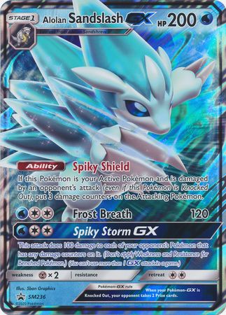 Alolan Sandslash GX (SM236) (Jumbo Card) [Sun & Moon: Black Star Promos] | Black Swamp Games