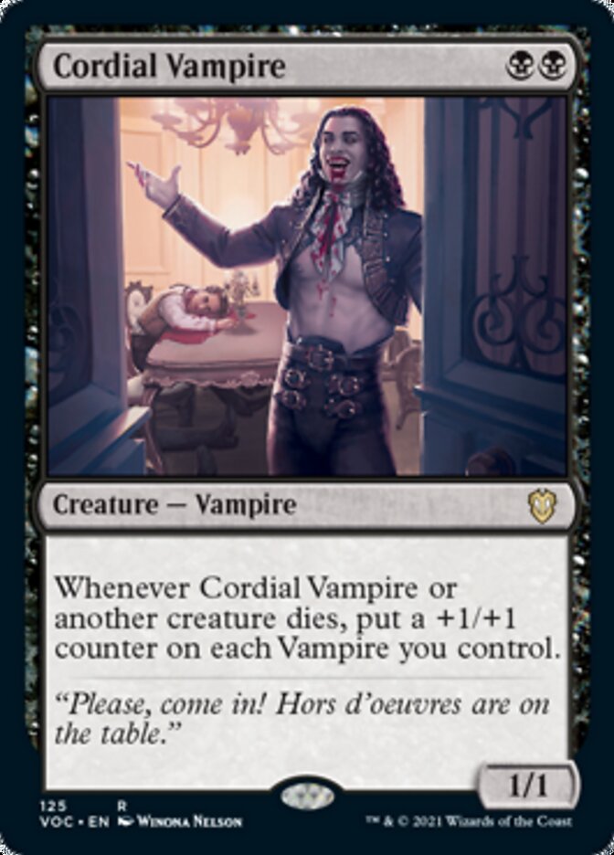 Cordial Vampire [Innistrad: Crimson Vow Commander] | Black Swamp Games